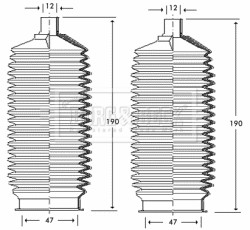 BORG & BECK BSG3253 KOMPLEKTAS OSLON, SISTEMA VAIR. 