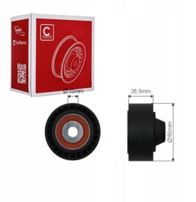 Caffaro 500452 ролик направляющая / направляющая, ремень клиновой зубчатый фото №1