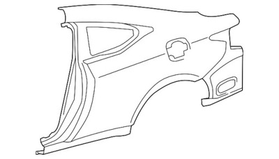 Org!! крыло задний задняя левый lexus rc 2014- фото №1