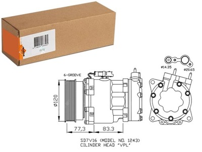 COMPRESOR DE ACONDICIONADOR CITROEN C5 I C8 FIAT ULYSSE LANCIA PHEDRA  