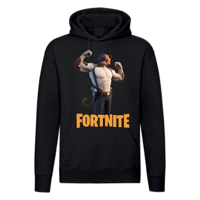 BLUZA Z KAPTUREM FORTNITE MIAUŚNIAK r. L 128-134