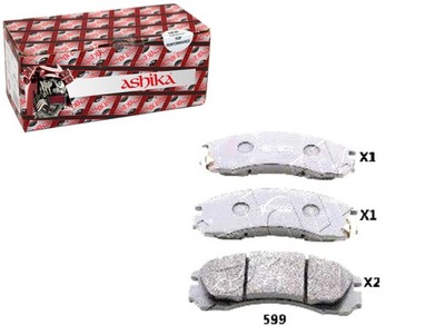 Гальмівні колодки гальмівні mitsubishi eclipse i 2.0 ashika фото №1