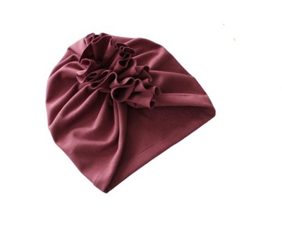 Czapka turban wrzos wiosna/jesień 46-48 ok 14-23 mc