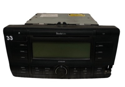 1z0035161a радио проигрыватель skoda octavia ii фото №1