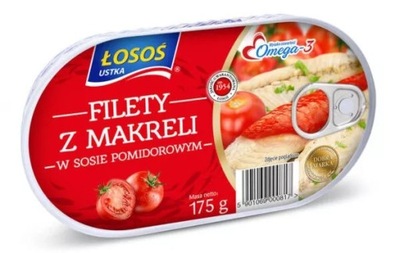 Łosoś Filety z makreli w sosie pomidorowym 175 g