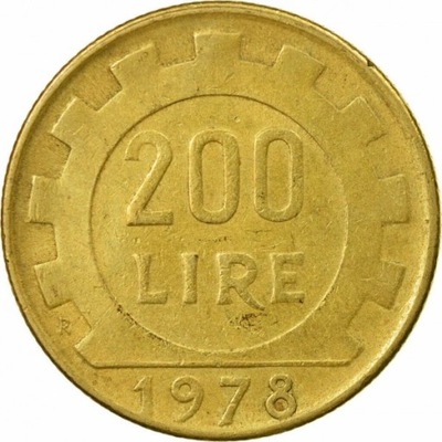 Włochy 200 lire lirów 1978 Italia