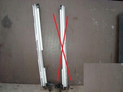 Volvo v70 xc70 07- ліва напрямна напрямна багажника фото №1