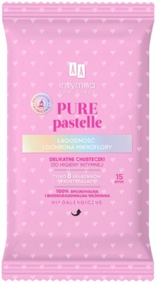 AA Pure Pastelle Chusteczki do higieny intymnej