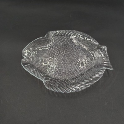 RYBA PATERA TALERZ SZKLANA VINTAGE RETRO