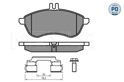 PADS BRAKE MEYLE 025 243 0620-2/PD  