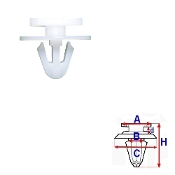 Клипса расширители крыльев romix company c60317 c фото №1