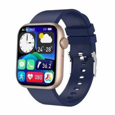 Smartwatch Damski Gravity Granatowy Elegancki Stylowy Zegarek