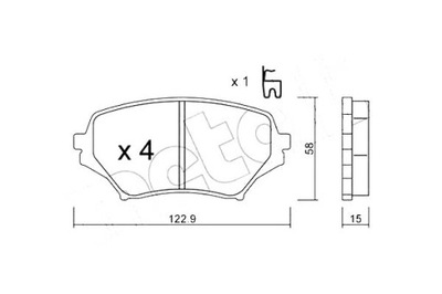 METELLI ZAPATAS DE FRENADO MAZDA MX-5 05-  