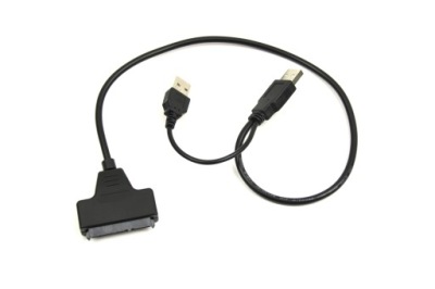 KABEL ADAPTER DYSKU SSD HDD Z USB 2.0 - SATA DYSK