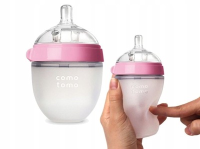 COMOTOMO SILIKONOWA BUTELKA ANTYKOLKOWA 150ML