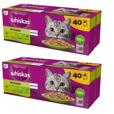 WHISKAS ízkeverék gyümölcskocsonya macskaeledel 80x85g