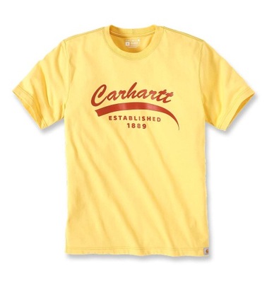 CARHARTT koszulka T-shirt żółta Heavyweight XL