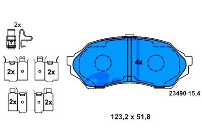 ATE 13.0460-5802.2 ATE КОЛОДКИ HAM.