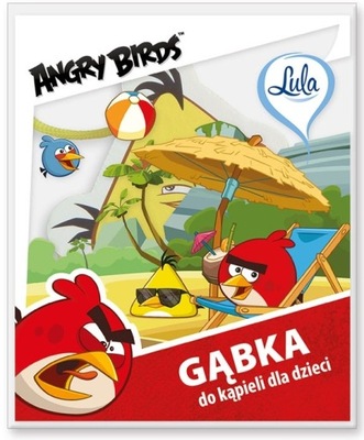 Lula GĄBKA do Kąpieli ANGRY BIRDS dla Dzieci