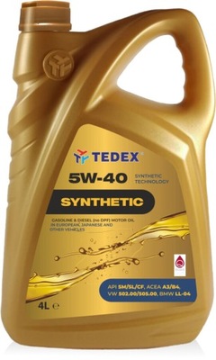 ALYVA TEDEX SYNTHETIC SM/CF A3/B4 5W40 4L 