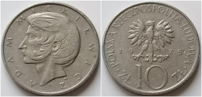 10 zł Adam Mickiewicz 1975 r.