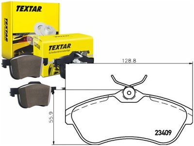 PADS BRAKE FRONT CITROEN C2 C3 PLURIEL 1.4 1.4 HDI 1.6 HDI TEXTAR  