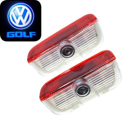 VW DIODO LUMINOSO LED LOGOTIPO PROYECTOR VW PASSAT B6 B7 GOLF 5 6 7 8  