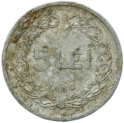 RUMUNIA 5 LEI 1950 26A2