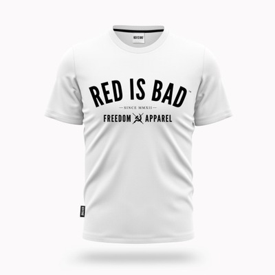 Red is Bad Koszulka męska Freedom Apparel - biała - XL