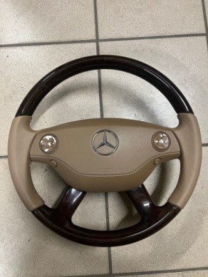 Mercedes s-klasa w221 повітропровід шкіра drewno фото №1