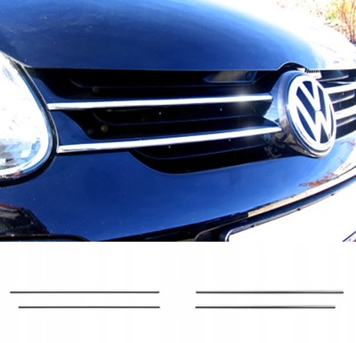 VW GOLF V MK5 - MOULDINGS CHROME RADIATOR GRILLE GRILLE TUNING  