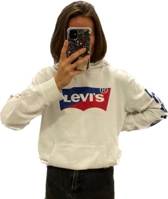 Bluza LEVIS Levis’s z kapturem biała S