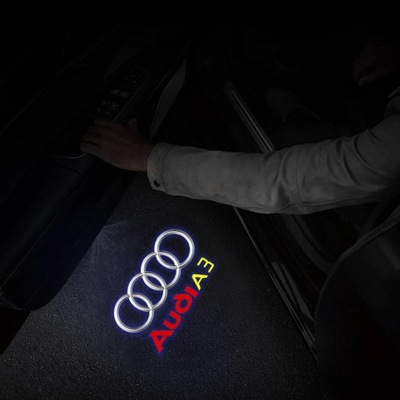 LIGHT POWITALNE DOOR CAR HD LAMP PROJEKTORA LED FOR AUDI SLINE QUTTRO S2 S3  