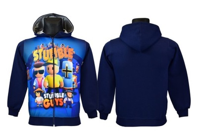 bluza STUMBLE GUYS rozpinana kaptur A45 rozm. 140