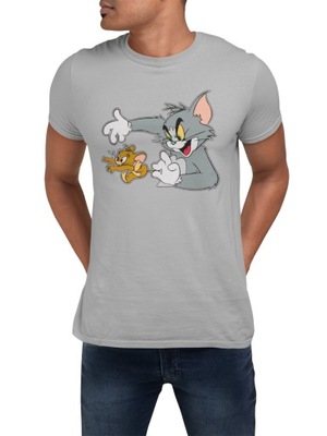 Koszulka T-shirt Męska- Bajka- TOM - JERRY -XL
