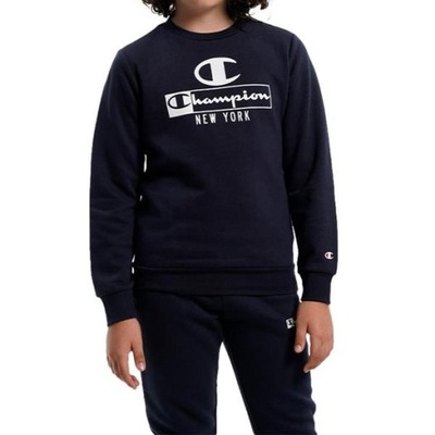 Bluza Dziecięca Champion 306172BS501 CREWNECK Granatowa 174-179