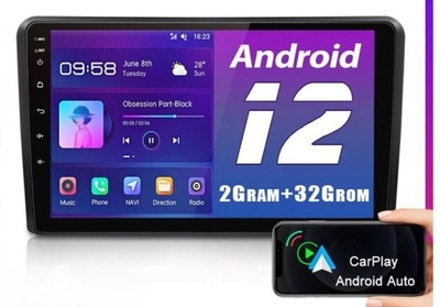 RADIO DE AUTOMÓVIL 2 DIN ANDROID AUDI RS3 S3 A3 8P 2003-2011 2GB + 32GB  