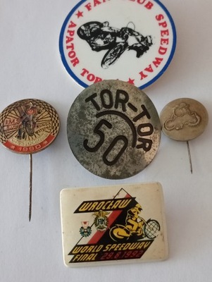 Stare kolekcjonerskie odznaki żużel Toruń
