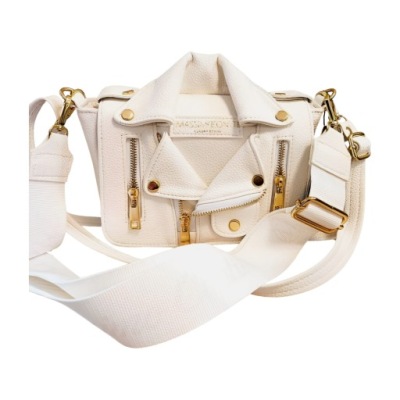 Massimo Contti listonoszka biała zip z klapką