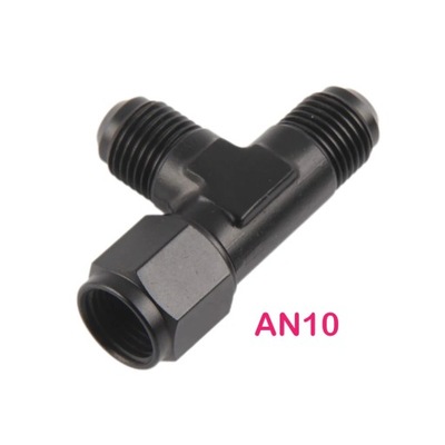 Aluminum Flare Tee Fitting AN6 AN8 AN10 Male With 6 8 10 AN Female ~11116
