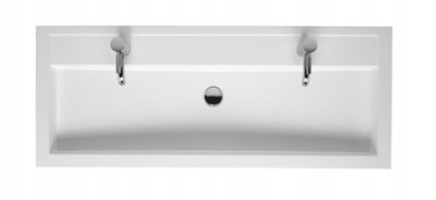 RIHO BOLOGNA umywalka meblowa 2-otworowa120x48cm konglomerat biała