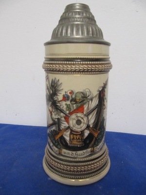 -OBNIŻKA--Bractwo-Kurkowe -Stary kufel--1/2L ok,1880r -37-