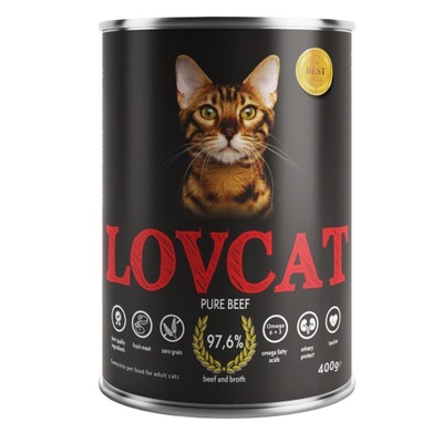 LOVCAT Pure BEEF wołowina 400 g