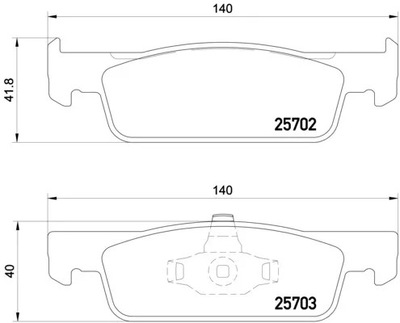 P 68 059 КОЛОДКИ HAM.ПЕРЕДНЯ RENAULT CLIO 12-