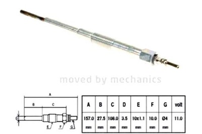Nipparts свічка розжарювання subaru forester, impreza, l фото №1