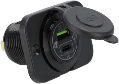 Gniazdo USB-C + USB-A 12/24V do zabudowy Blaupunkt