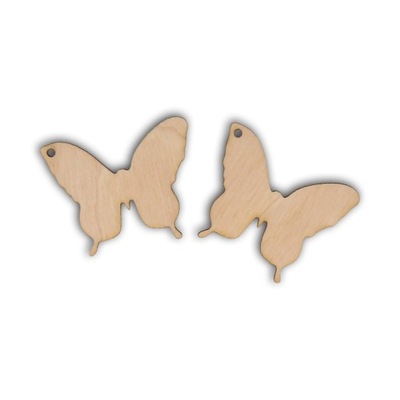 K026 Motyle - kolczyki z drewna