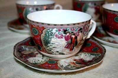 ORYGINALNA CHIŃSKA PORCELANA ZASTAWA Z CHIN