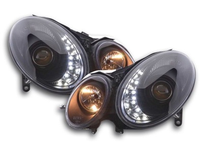 ФОНАРИ ПЕРЕД DAYLIGHT LED (СВЕТОДИОД ) MERCEDES E W211 02- BLACK