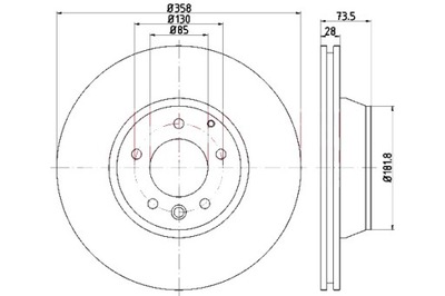 KAMOKA DISCOS DE FRENADO 2SZT. PARTE TRASERA AUDI Q7 06- VW TOUAREG 03-  